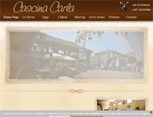 Tablet Screenshot of cascinacarla.it